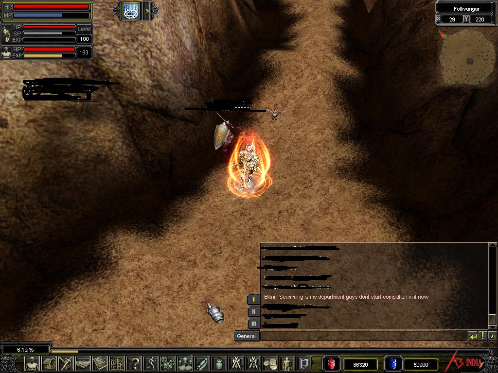 Ban him.Gms be a little strict and to run server smoothly u need 2 ban those chars