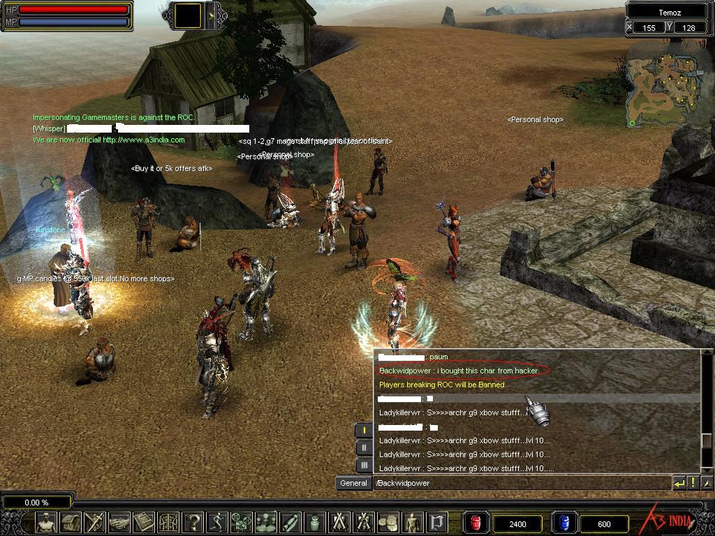 the guy says he bought this char from hacker( question here is who is the hacker? the guy who spamming forums or any other)