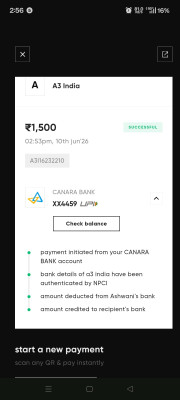 payment screenshot